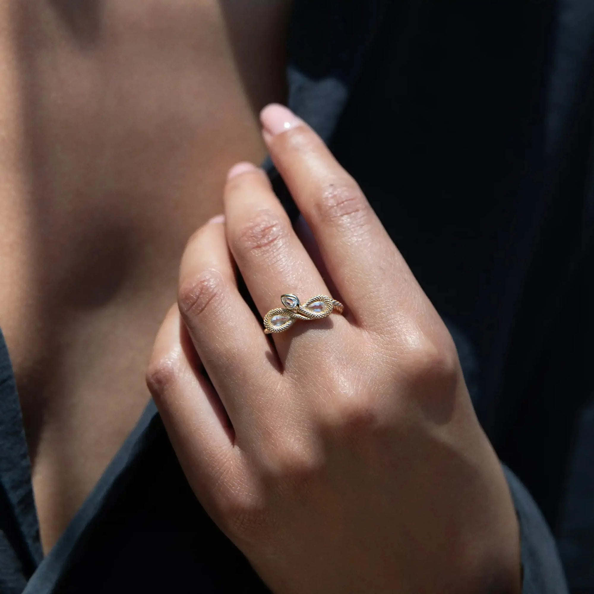 Awe Inspired - Infinity Snake Ring -