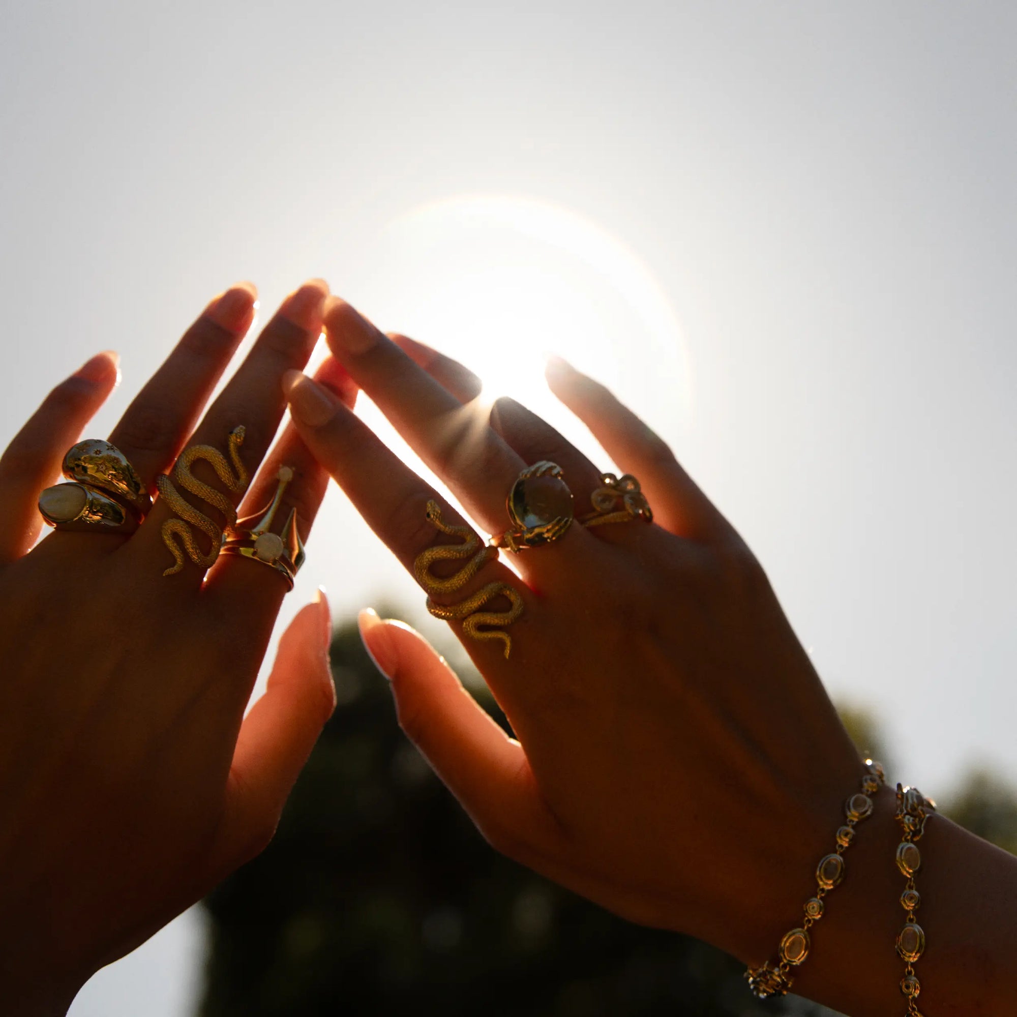 Awe Inspired - Infinity Snake Ring -
