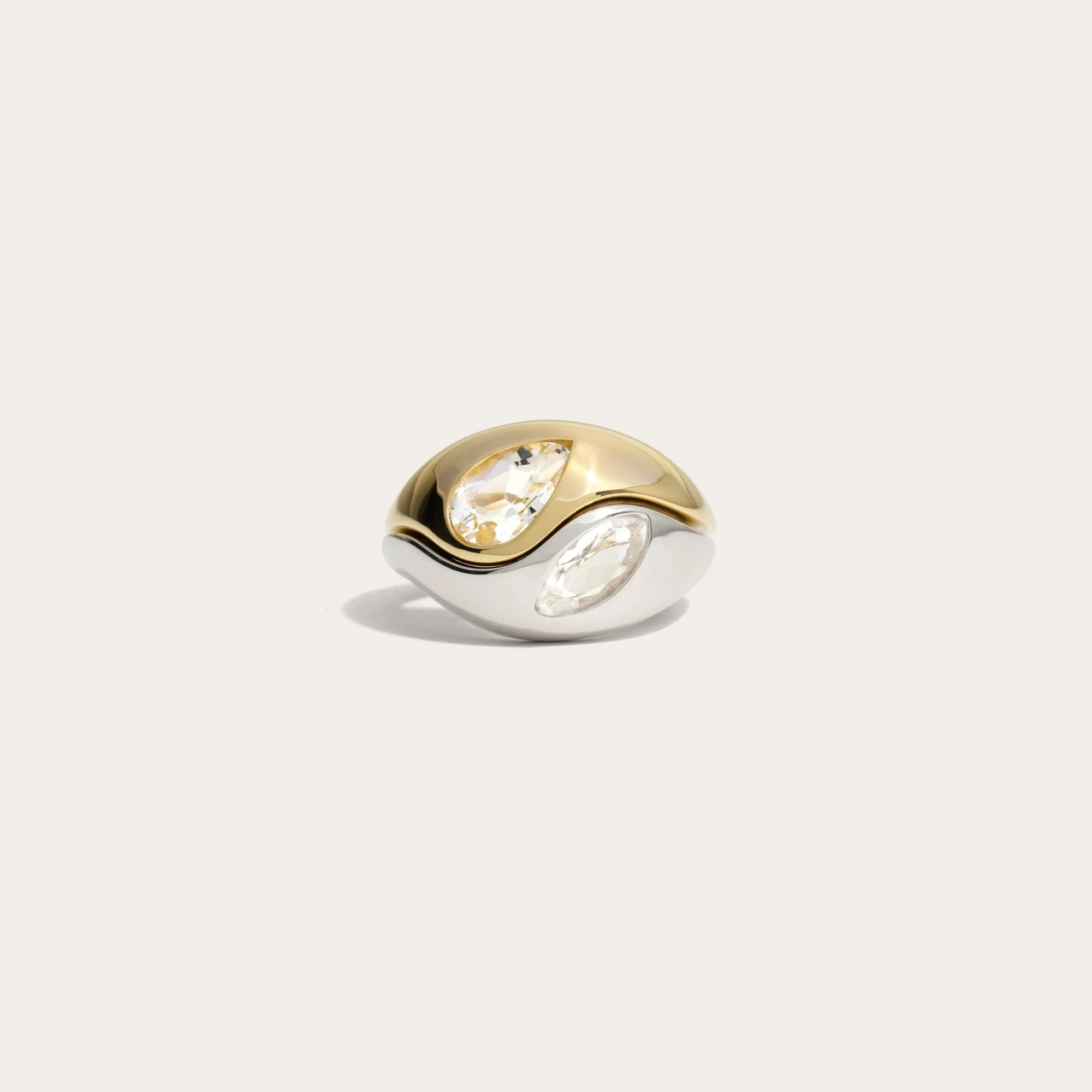 Awe Inspired - Opposites Attract Nesting Rings - Mixed Metals (Gold & Silver)