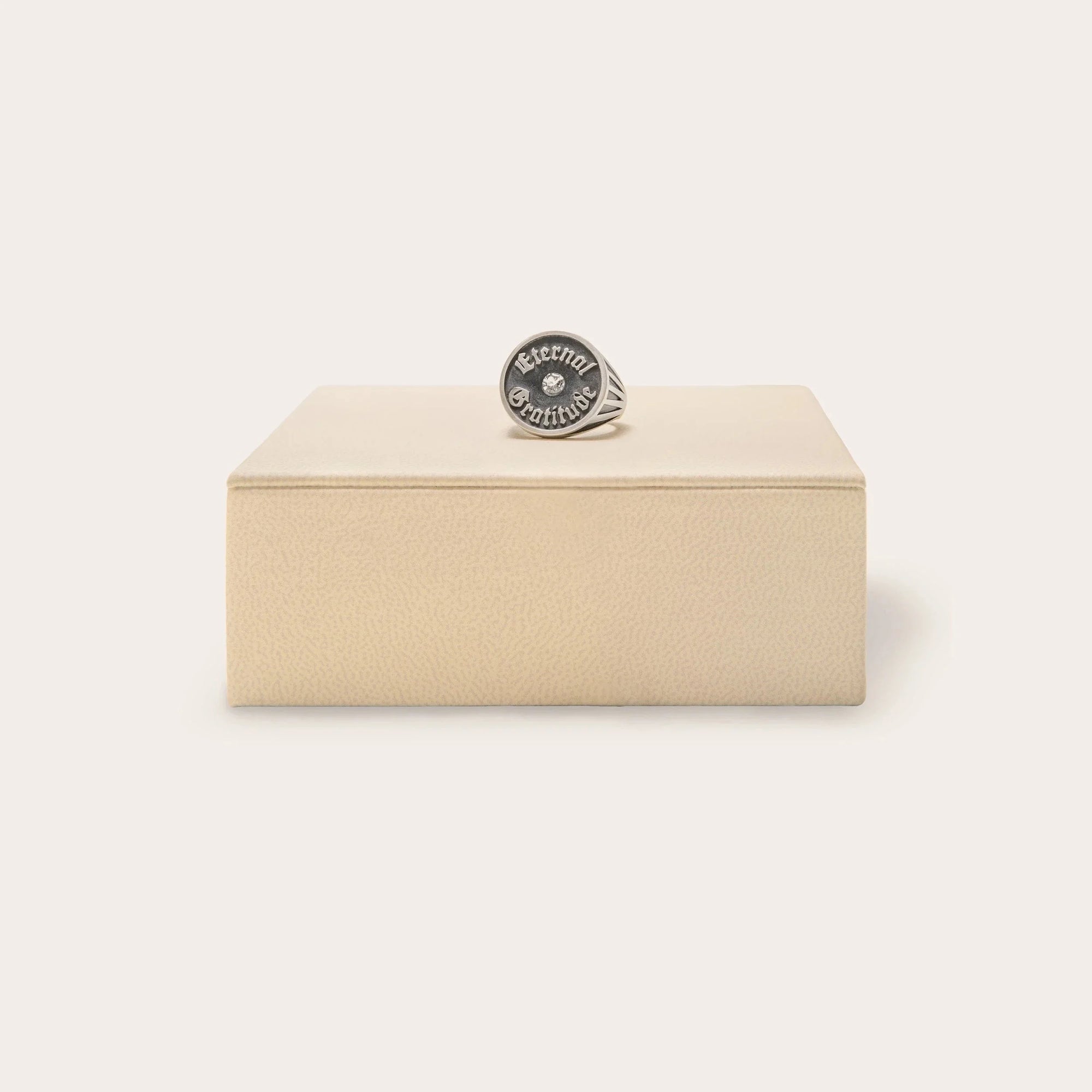 Awe Inspired - Archive Eternal Gratitude Ring - Oxidized 925 Sterling Silver 7