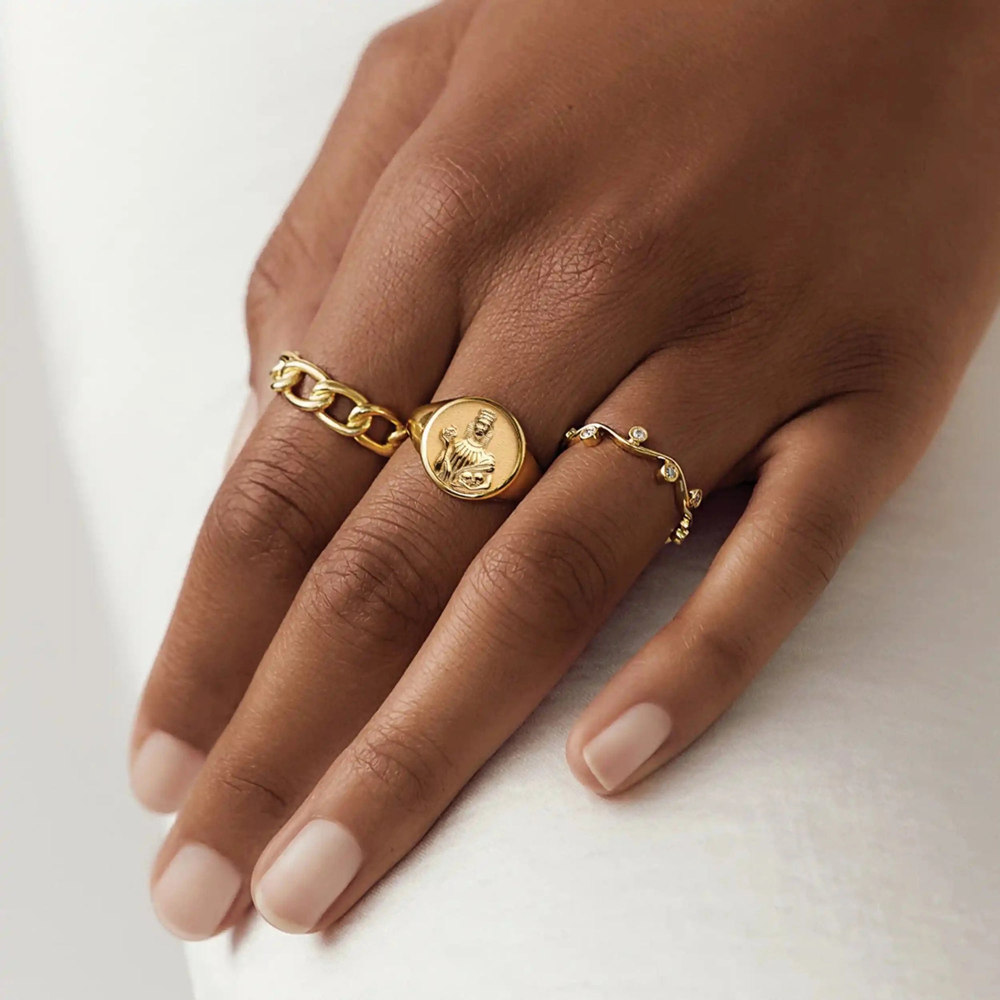 Awe Inspired - Persephone Signet Ring -