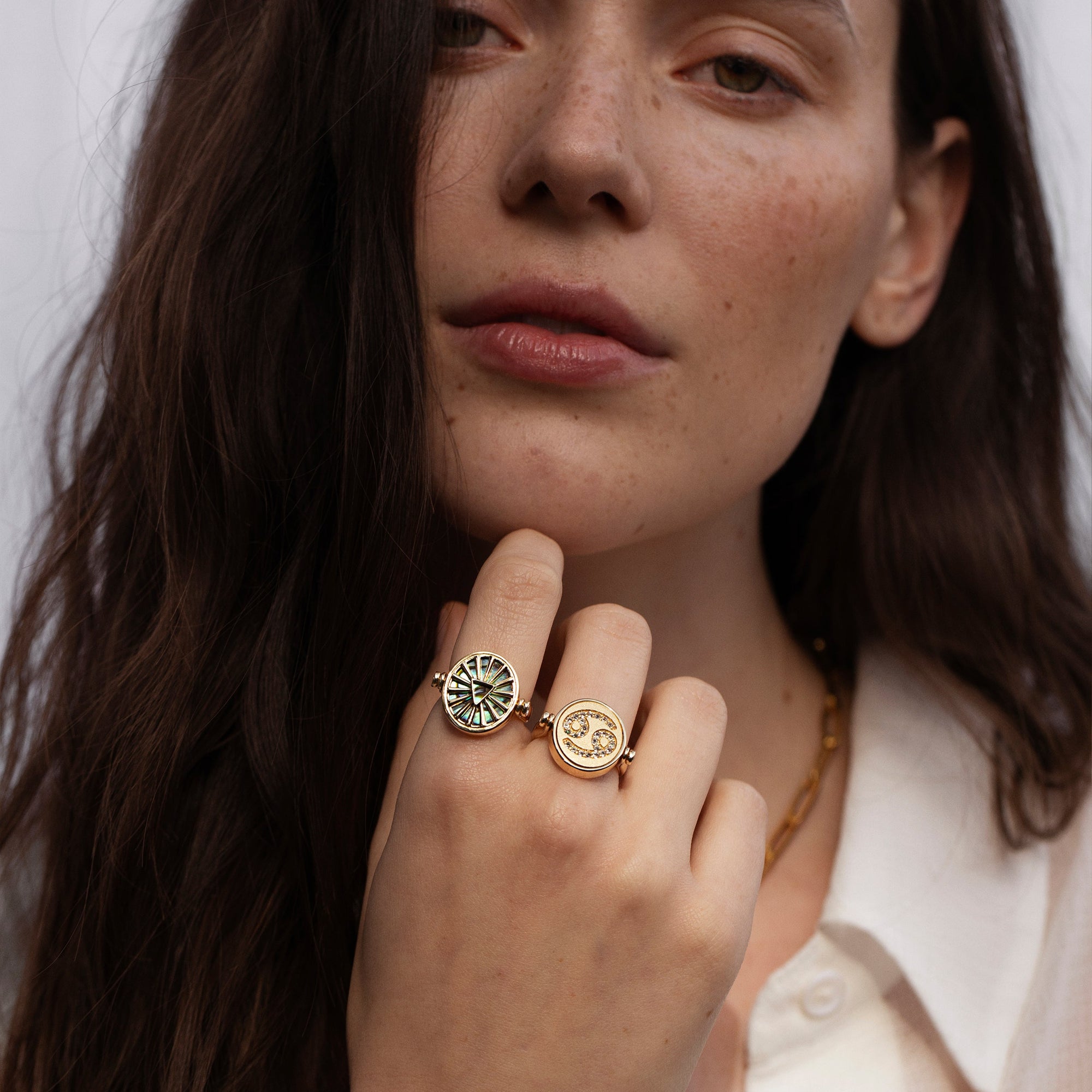 Awe Inspired - Scorpio & Water Flip Ring -