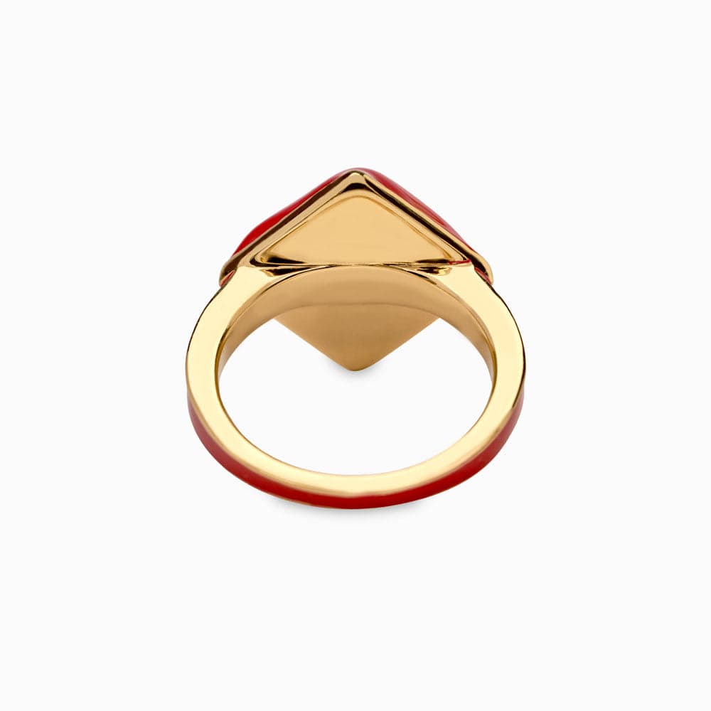 Awe Inspired - Red Ruby Aura Ring -