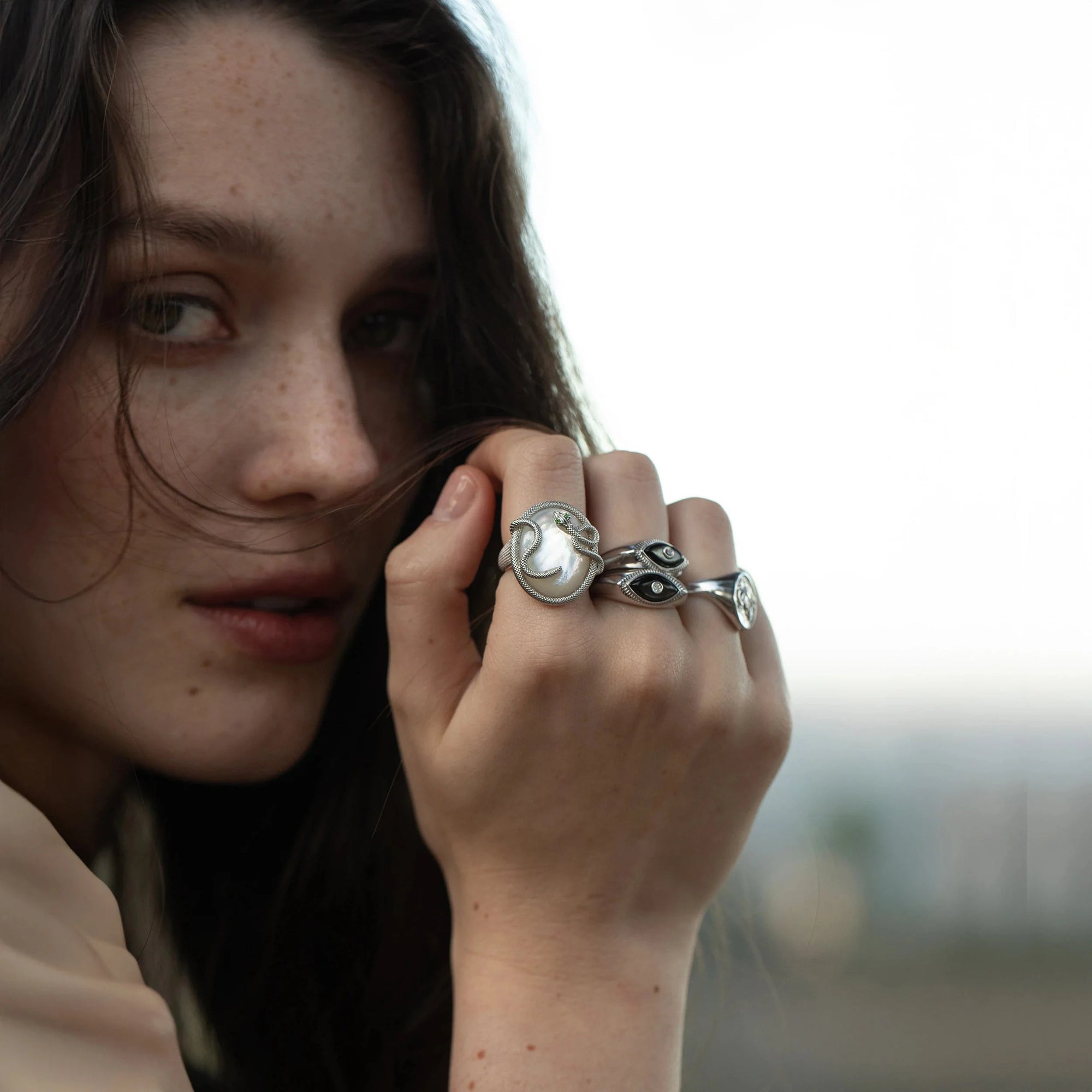 Awe Inspired - Snake Statement Ring -
