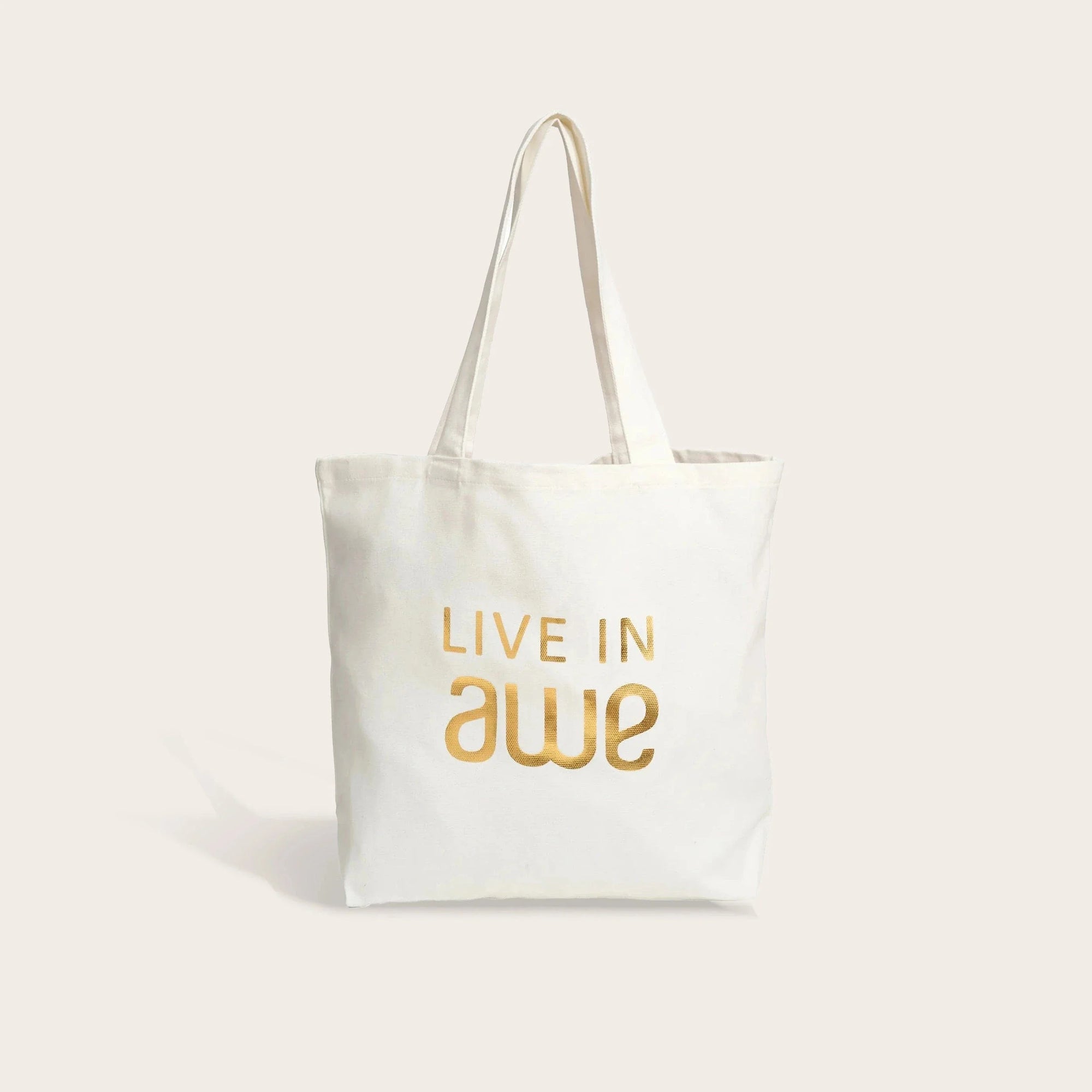 Awe Inspired - Live in Awe Tote - Ecru