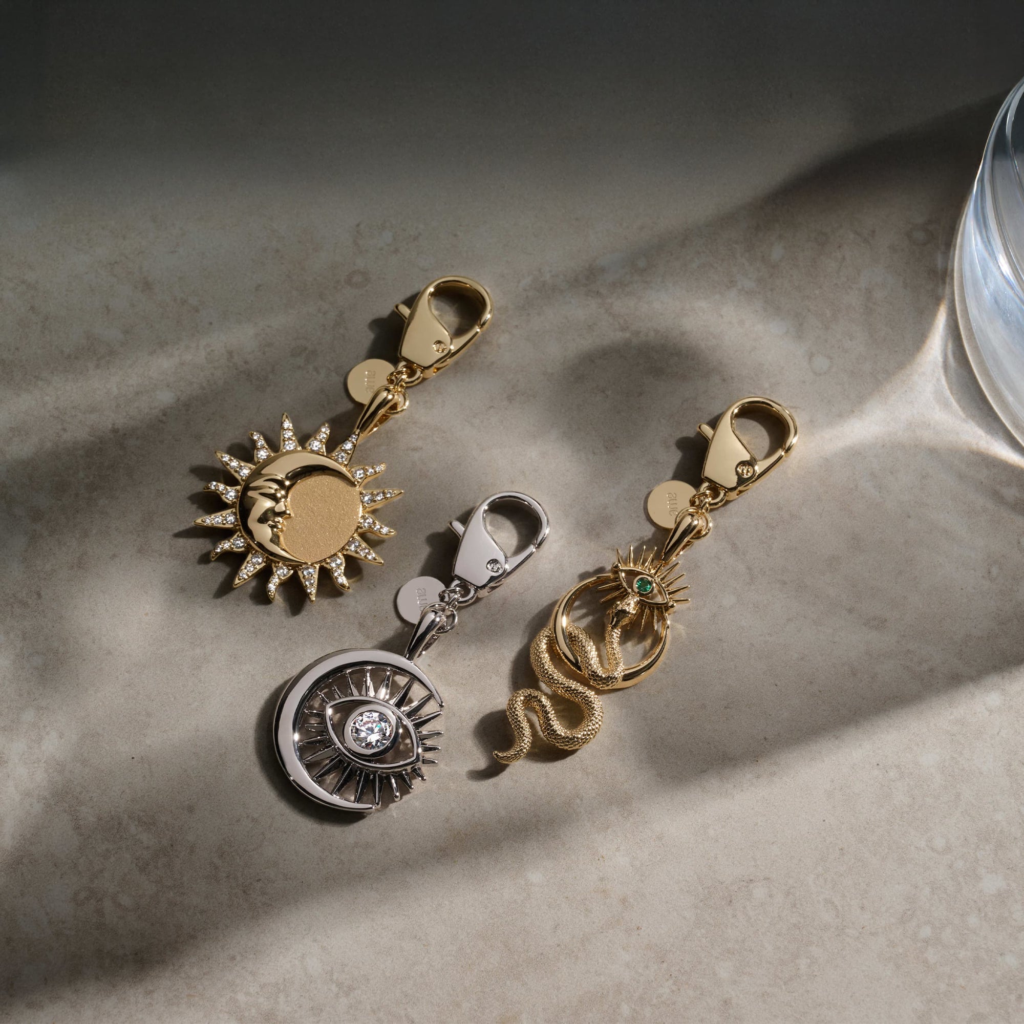 Awe Inspired - Watchful Moon Eye Bag Charm -