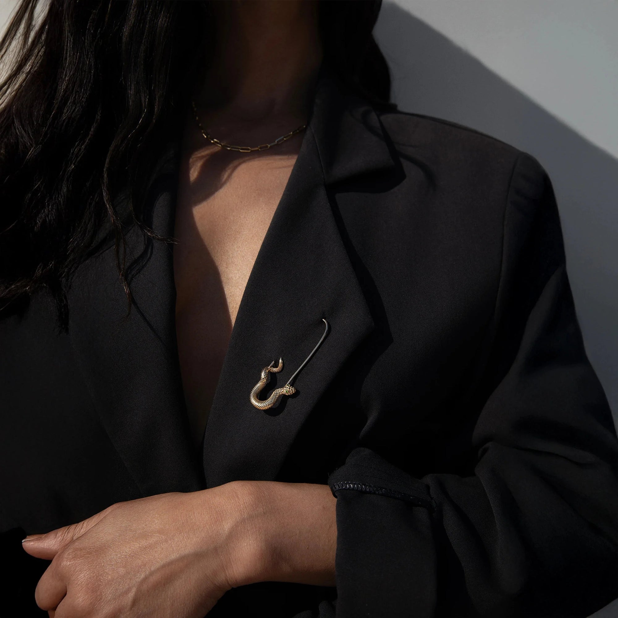 Awe Inspired - Snake Pin Charm Collector Brooch -