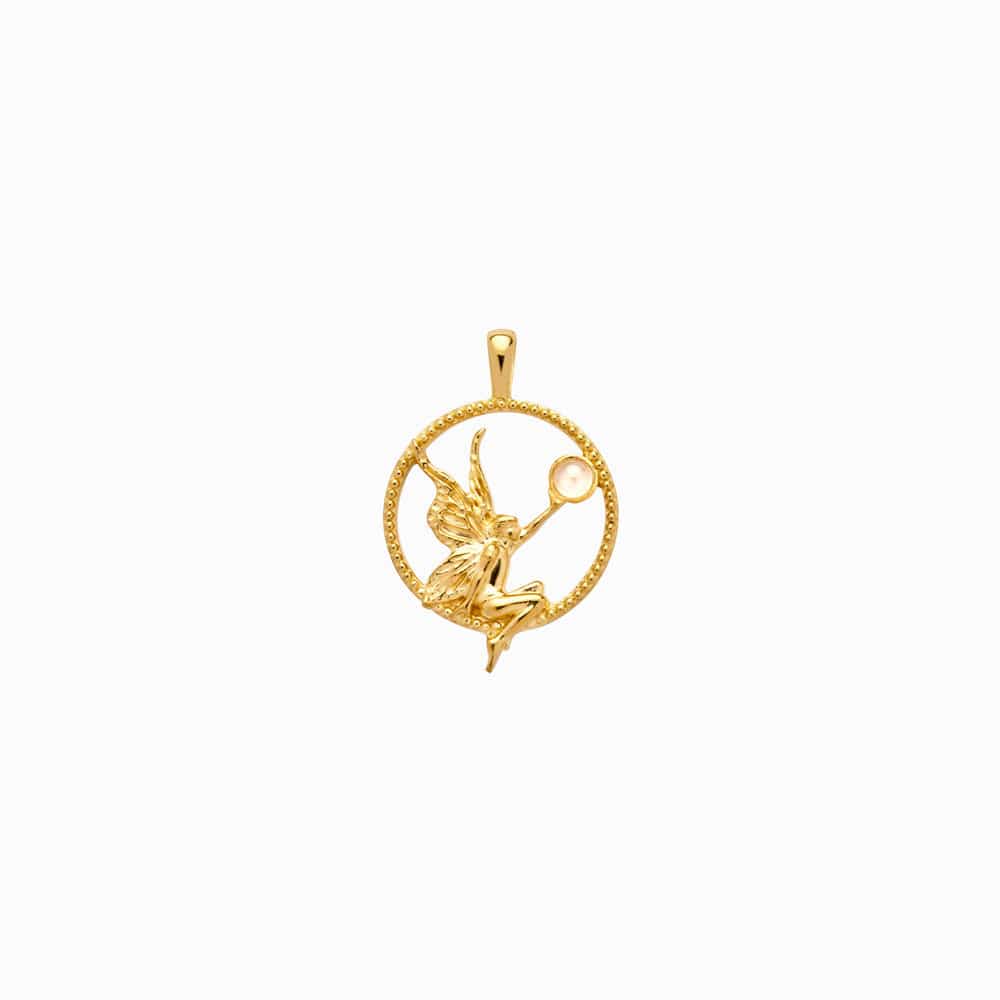 Awe Inspired - Nymph Pendant - 14K Yellow Gold Vermeil Standard