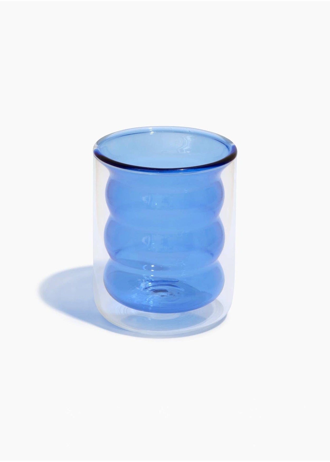 Poketo - Double Wall Groovy Cup - Blue -
