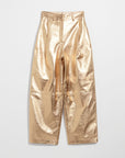 & Other Stories - Alexa Leather Trousers - Gold -