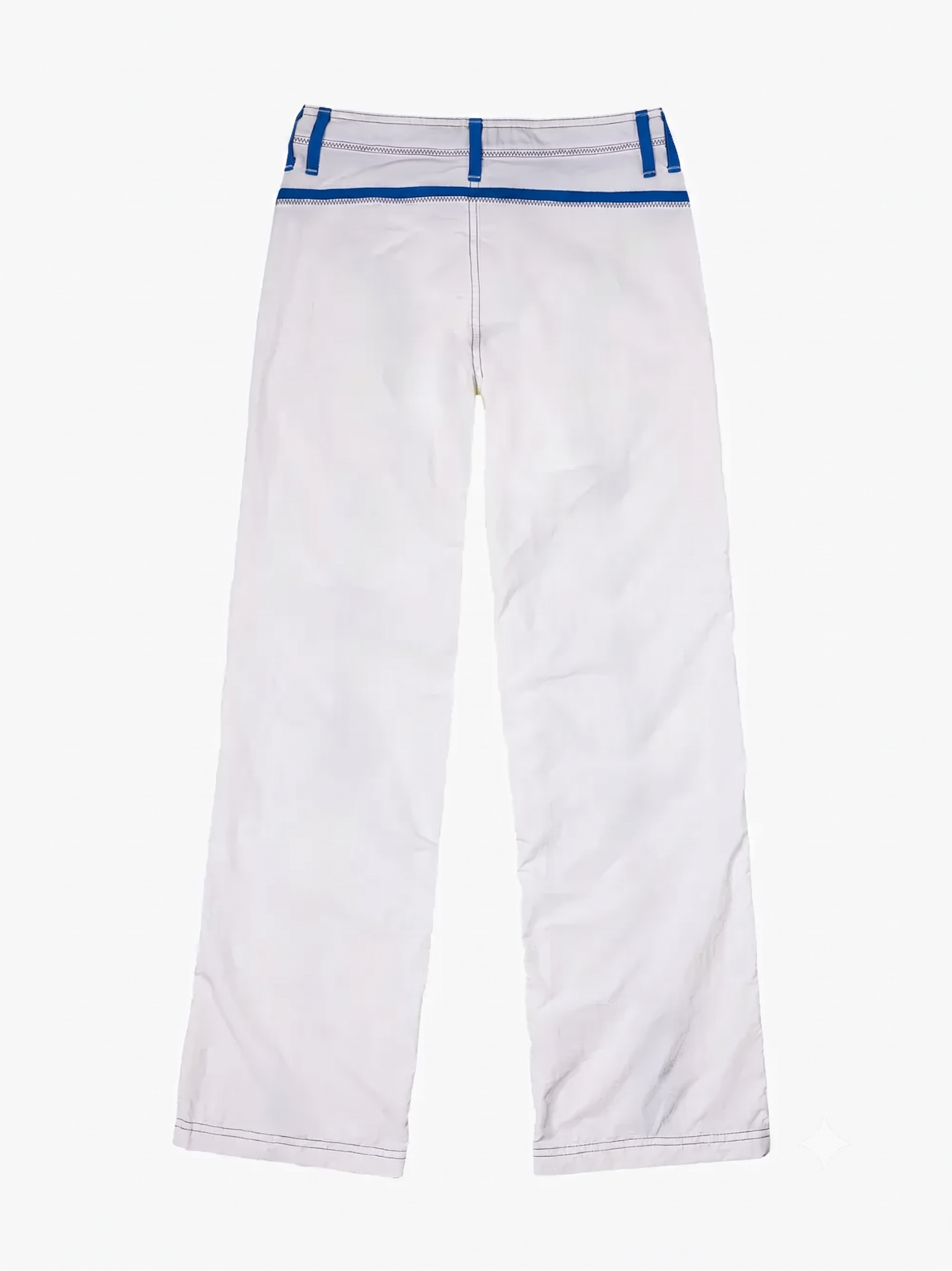 Made Some - Made Some Nylon Pants - White/Cobalt -