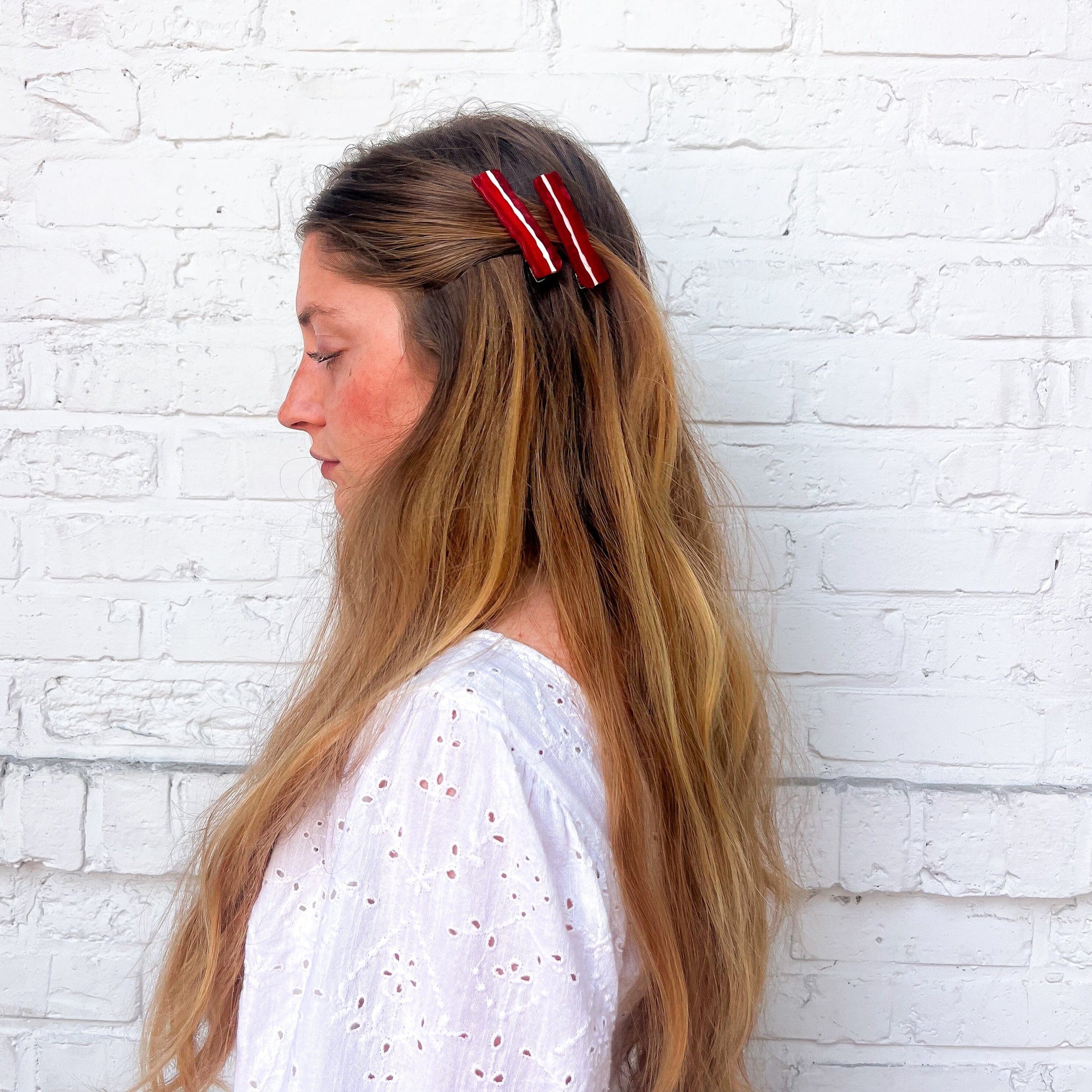 Jenny Lemons - Bacon Alligator Hair Clip Set -