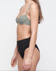Organic Basics - Swim High-Rise Bikini Bottom - Black -