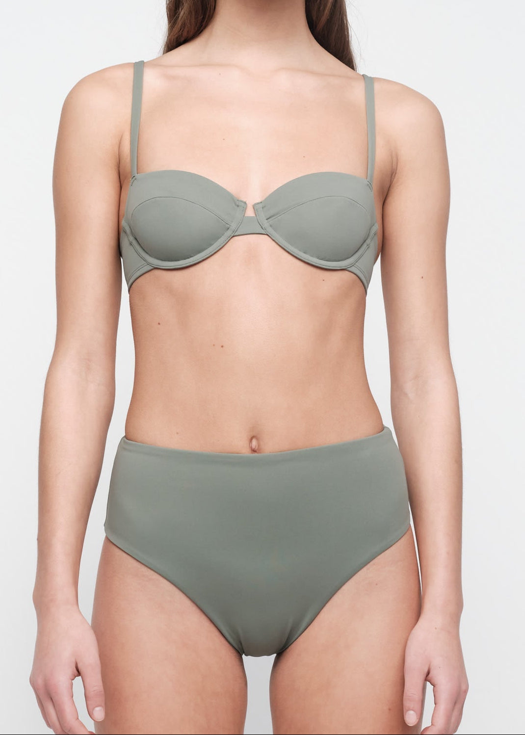 Organic Basics - Swim High-Rise Bikini Bottom - Seaweed -