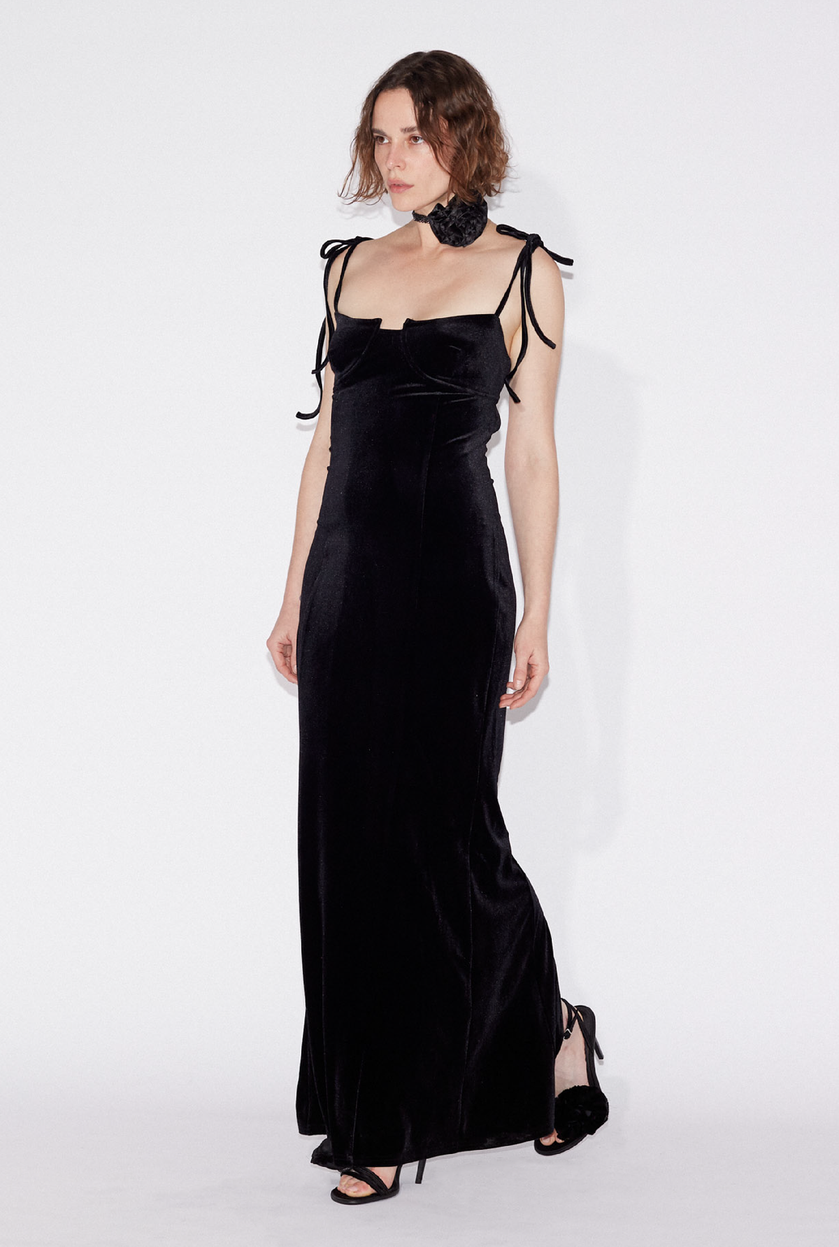 SAEMDI - VERA VELVET BRA DRESS -