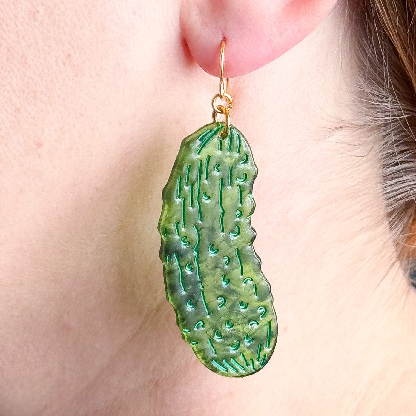 Jenny Lemons - Pickle Acetate Earrings -