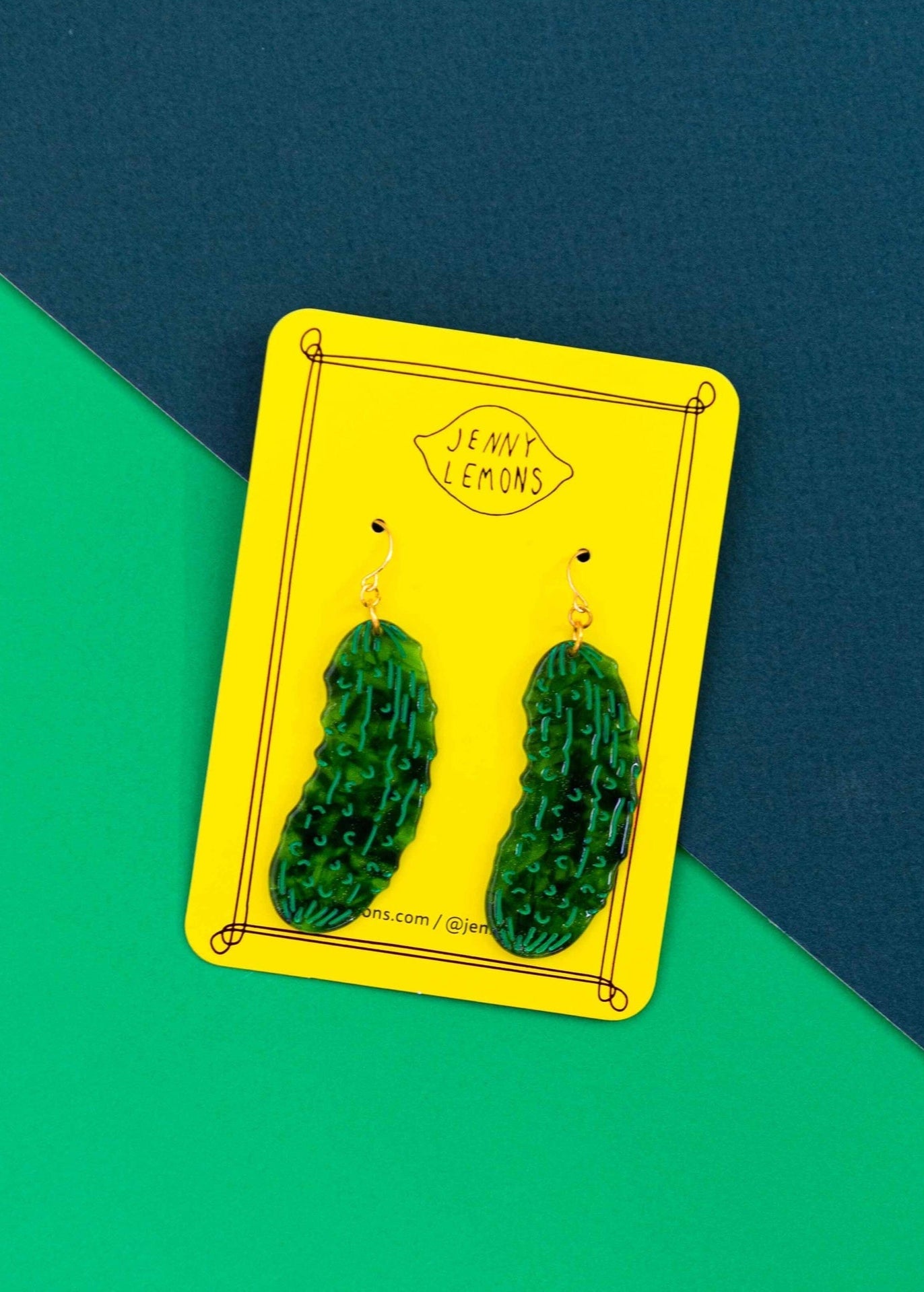 Jenny Lemons - Pickle Acetate Earrings -