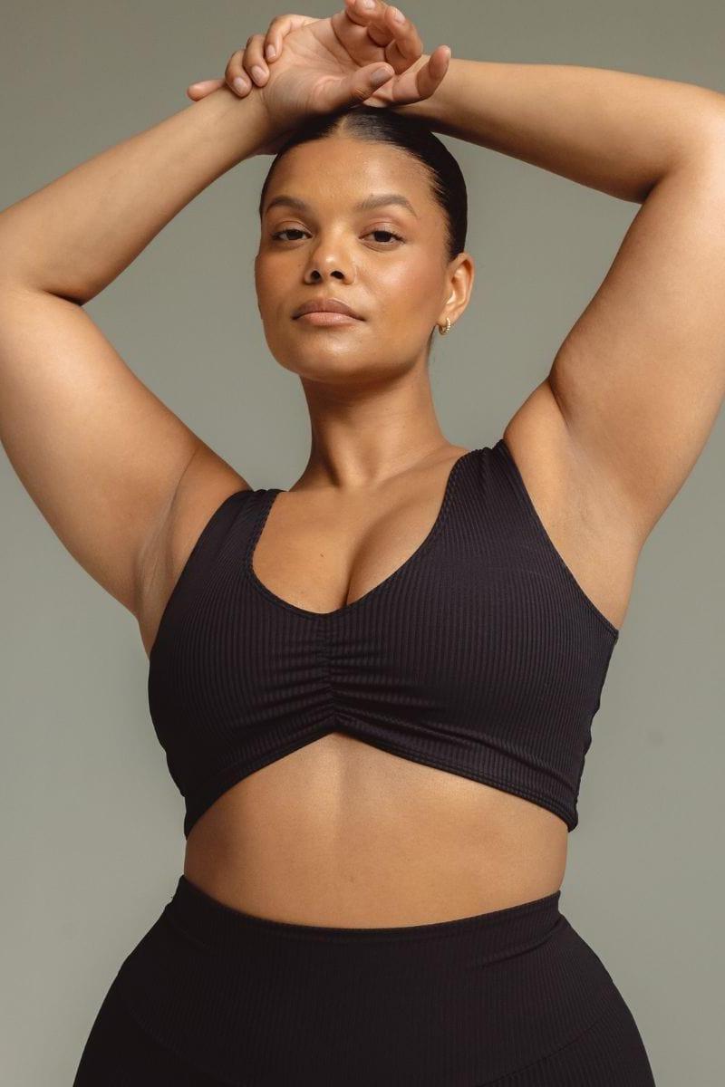 Montce - Black Rib Kim Variation Bikini Top -