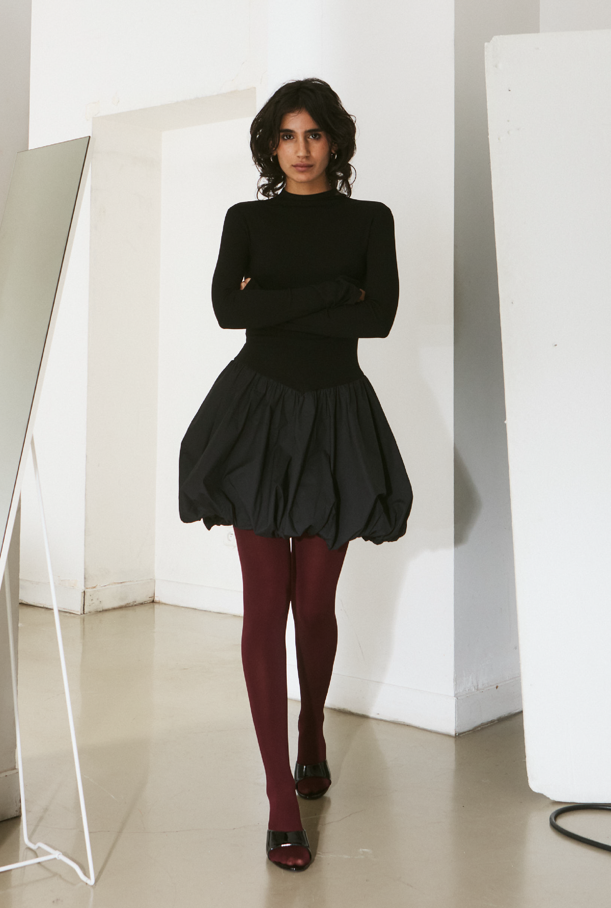 SAEMDI - CIEL DROP WAIST BUBBLE DRESS -