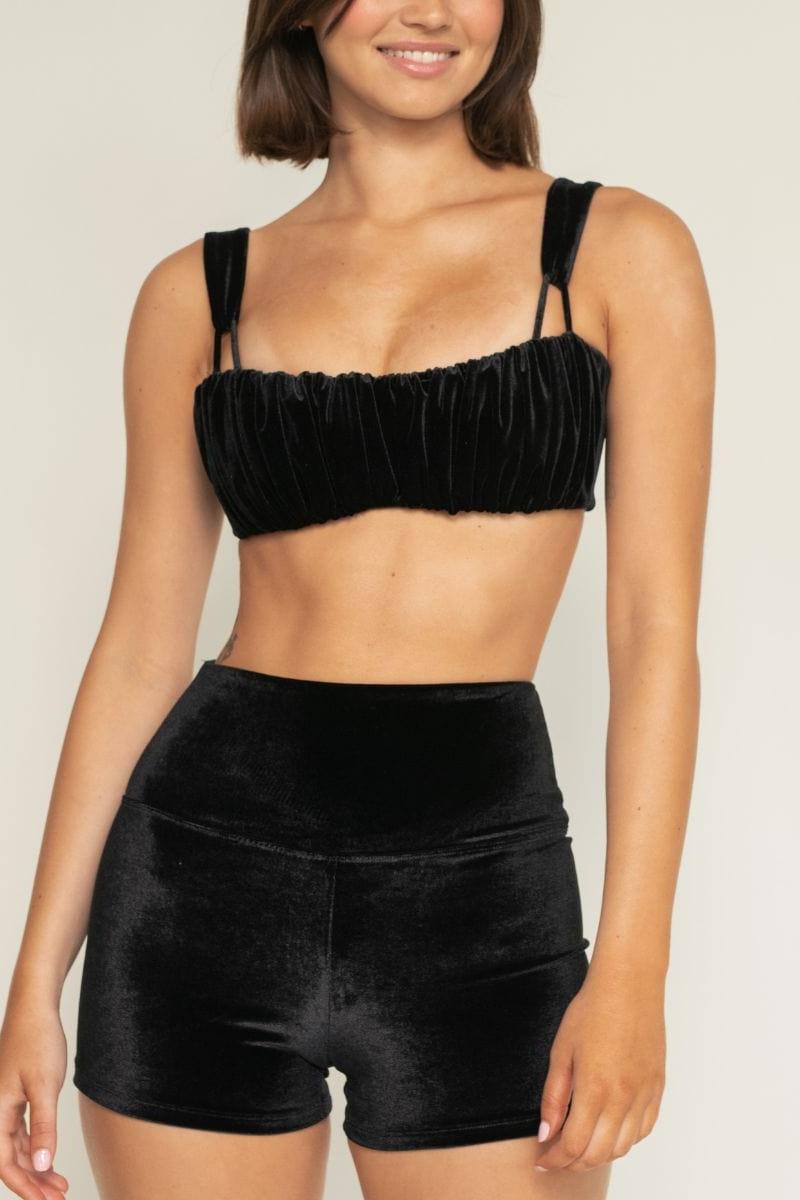 Montce - Black Velvet Micro Bike Short -