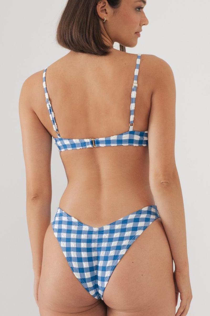 Montce - Blue Gingham Lucy Bikini Top -