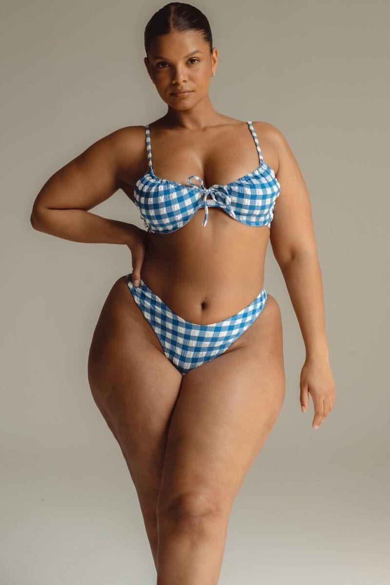 Montce - Blue Gingham Lucy Bikini Top -