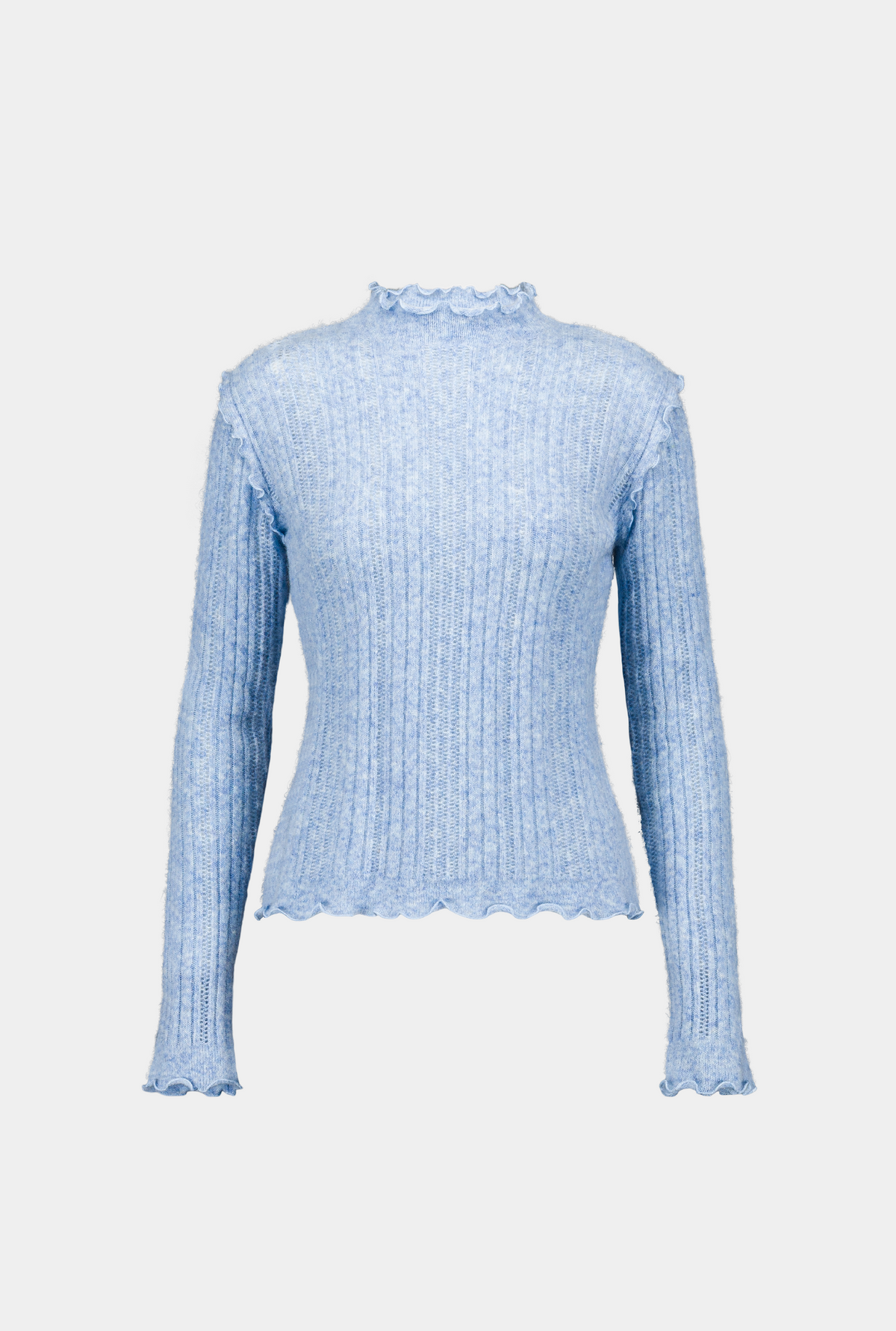 Saemdi - Pia Frill Mock Neck Knit -
