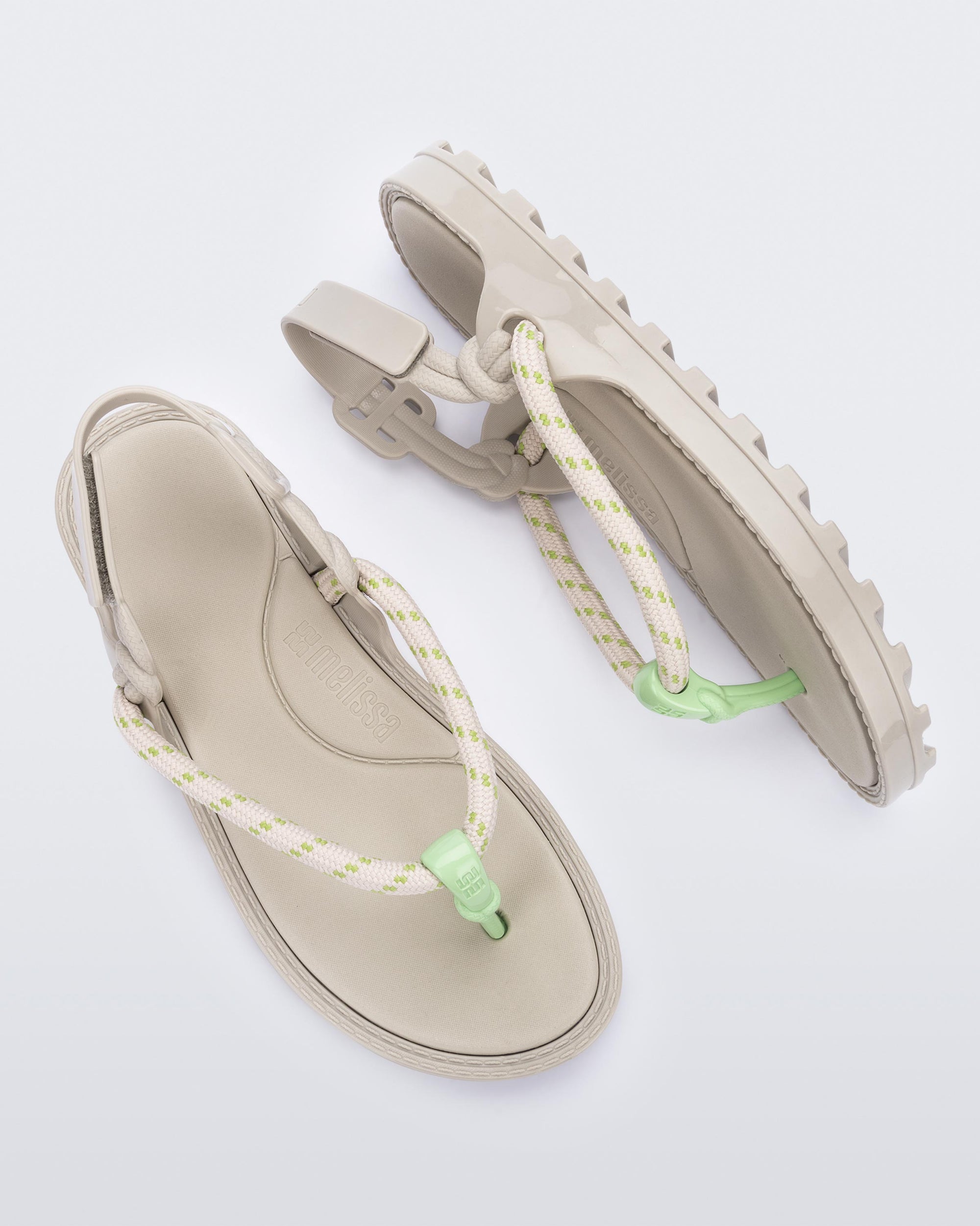 Melissa - Bond Sandal - Beige/Green -
