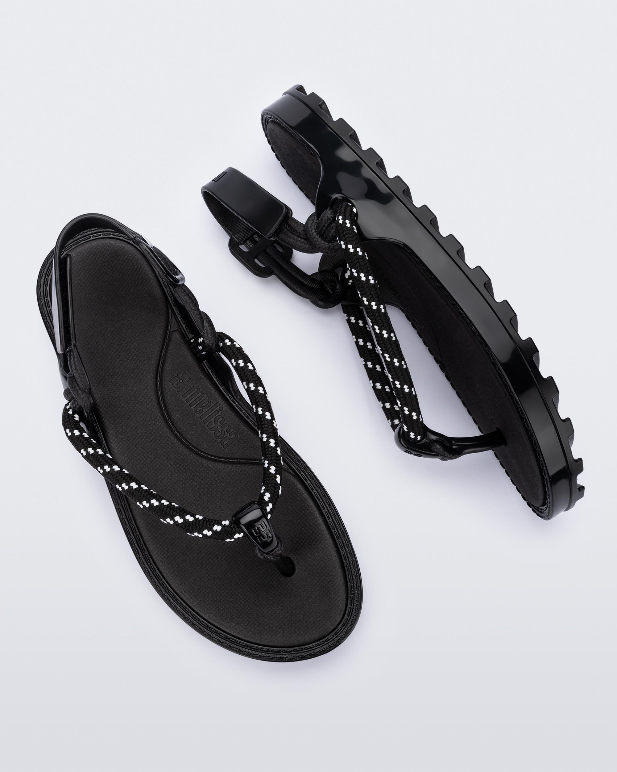 Melissa - Bond Sandal - Black/White -