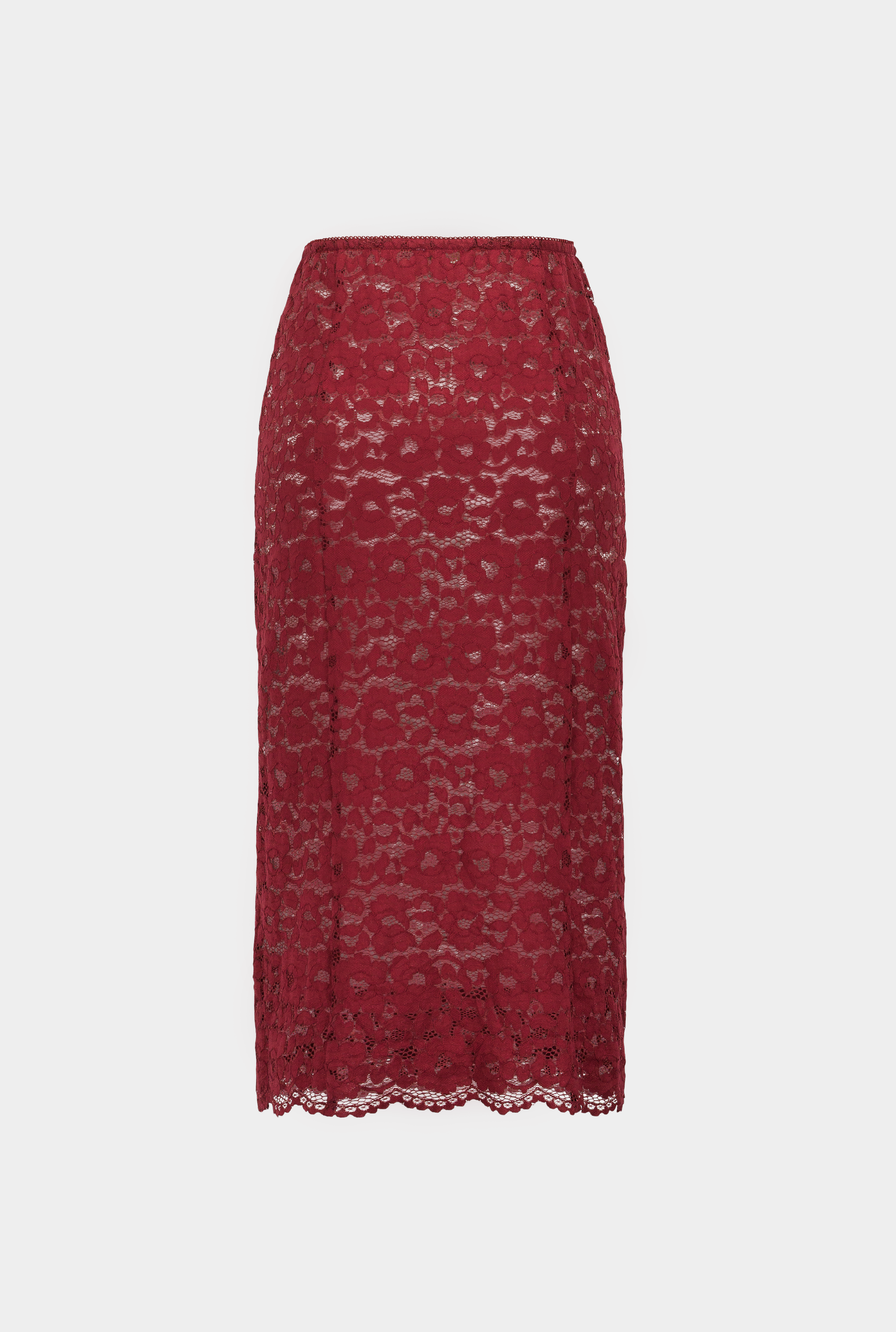 SAEMDI - JUNO SHEER LACE PENCIL SKIRT -