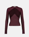Saemdi - Tilia Draped Mesh Top -