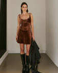 SAEMDI - WREN CORSET VELVET DRESS -
