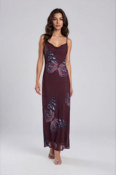 miraflores mesh dress Black Amara Mesh Dress