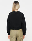 Obey - Studios Cropped Crew - Outline Black -