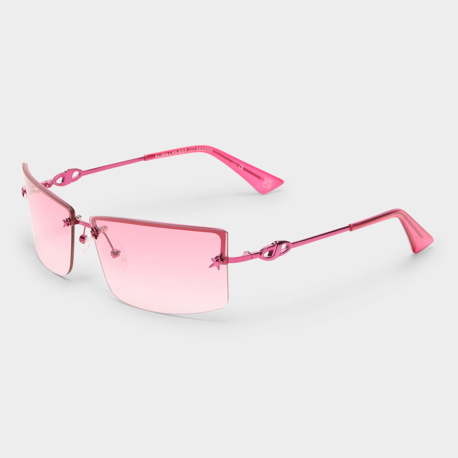 Le Specs - Alien Sunglasses - Pink Chrome -