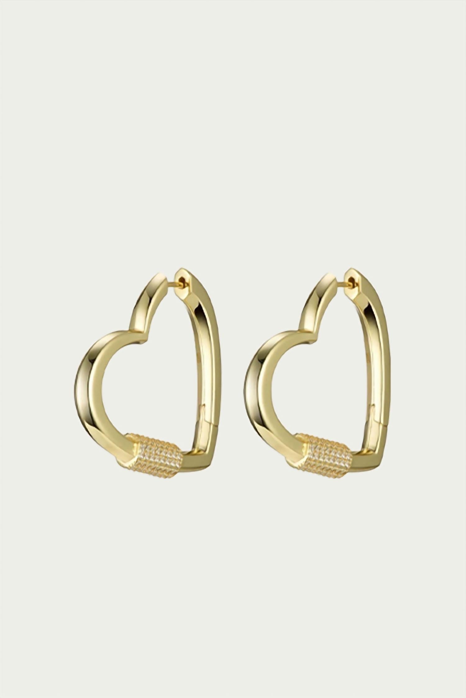 Hardcore Love Heart Statement Earrings