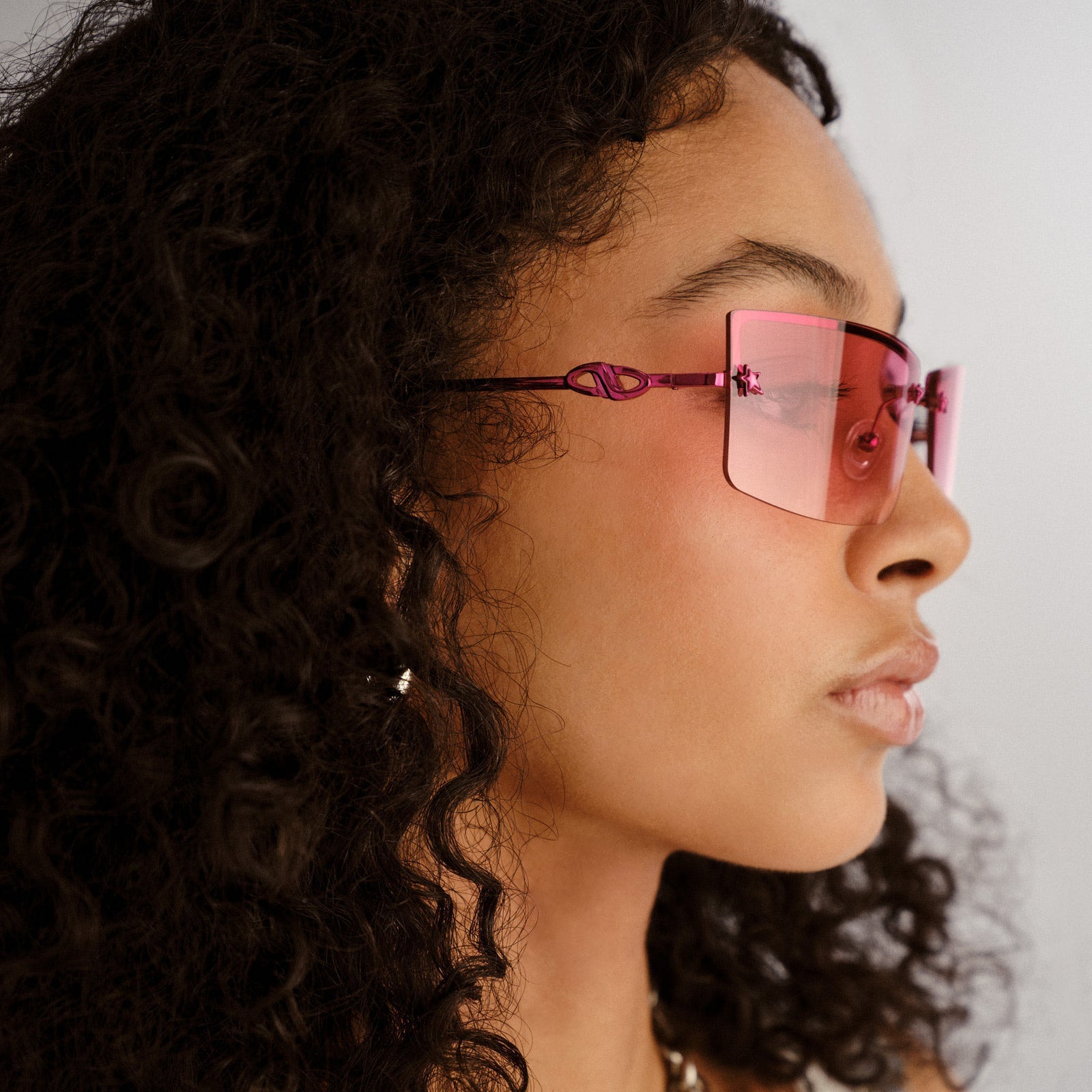 Le Specs - Alien Sunglasses - Pink Chrome -