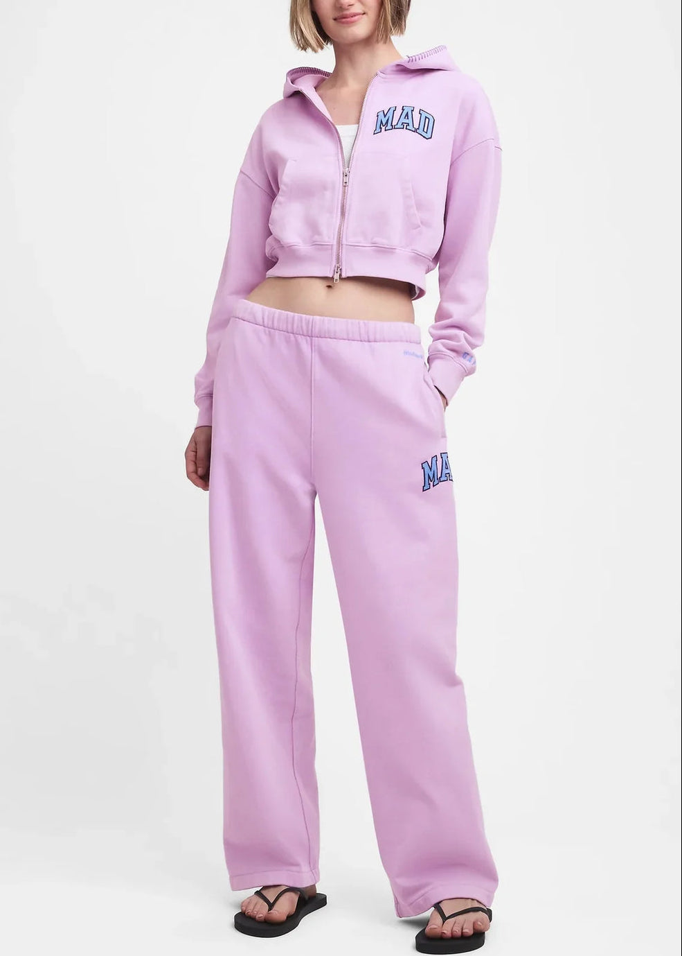 Madhappy x Gap - Full Zip Cropped Hoodie - Lavender -
