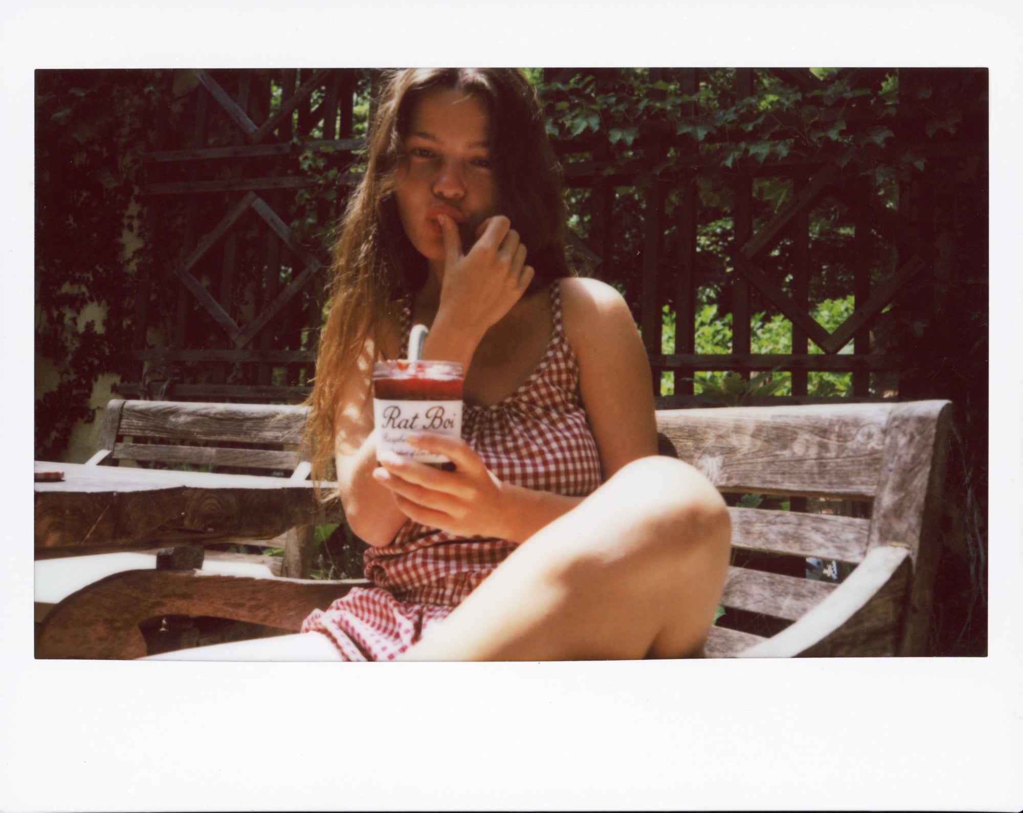 Rat Boi - Keyhole Cami - Cherry Gingham -