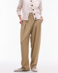 & Other Stories - Tailored Tapered Trouser - Beige -