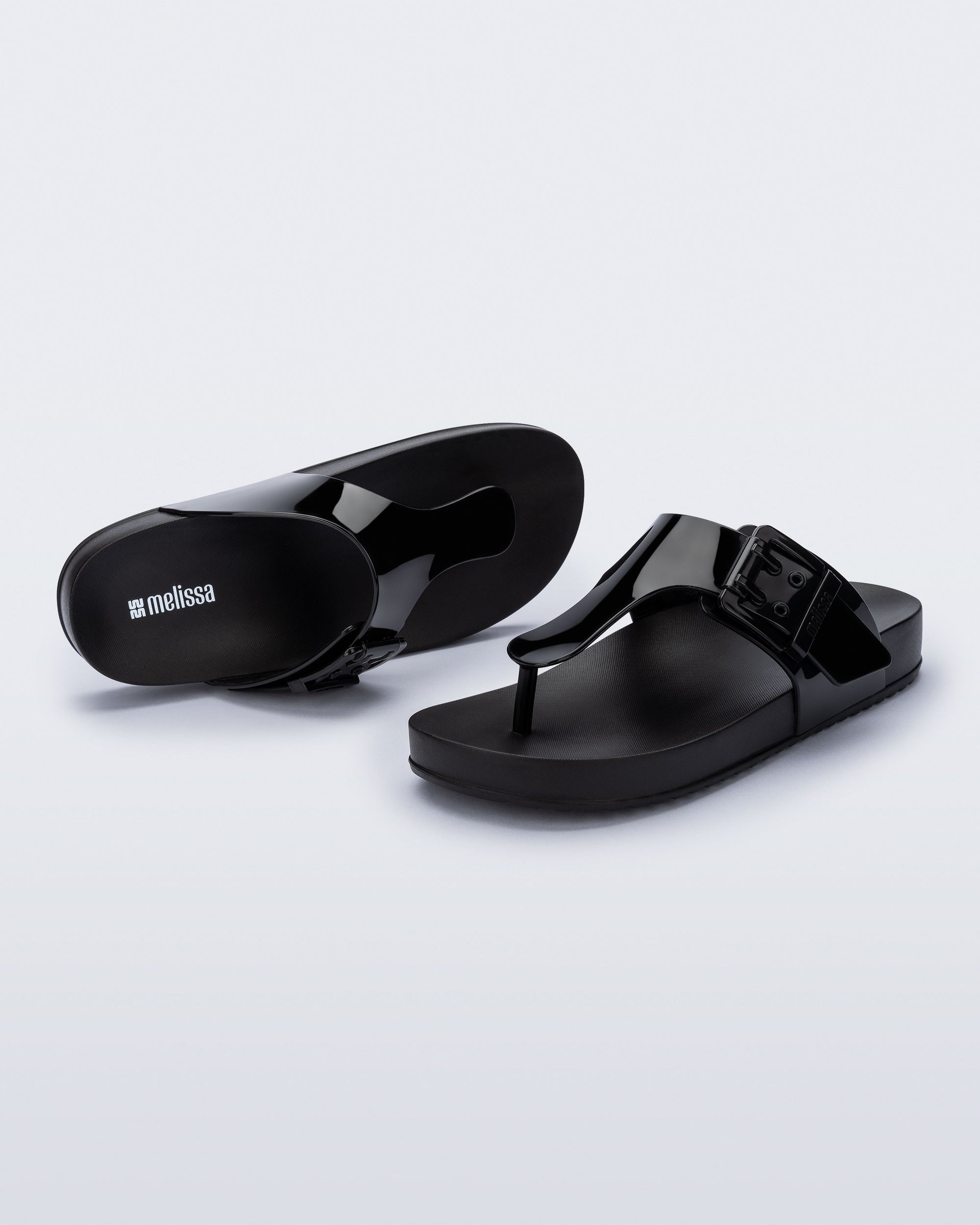 Melissa - Cozy Flip Flop - Black -