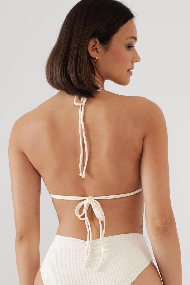 Montce - Cream Rib Brasil Bikini Top -
