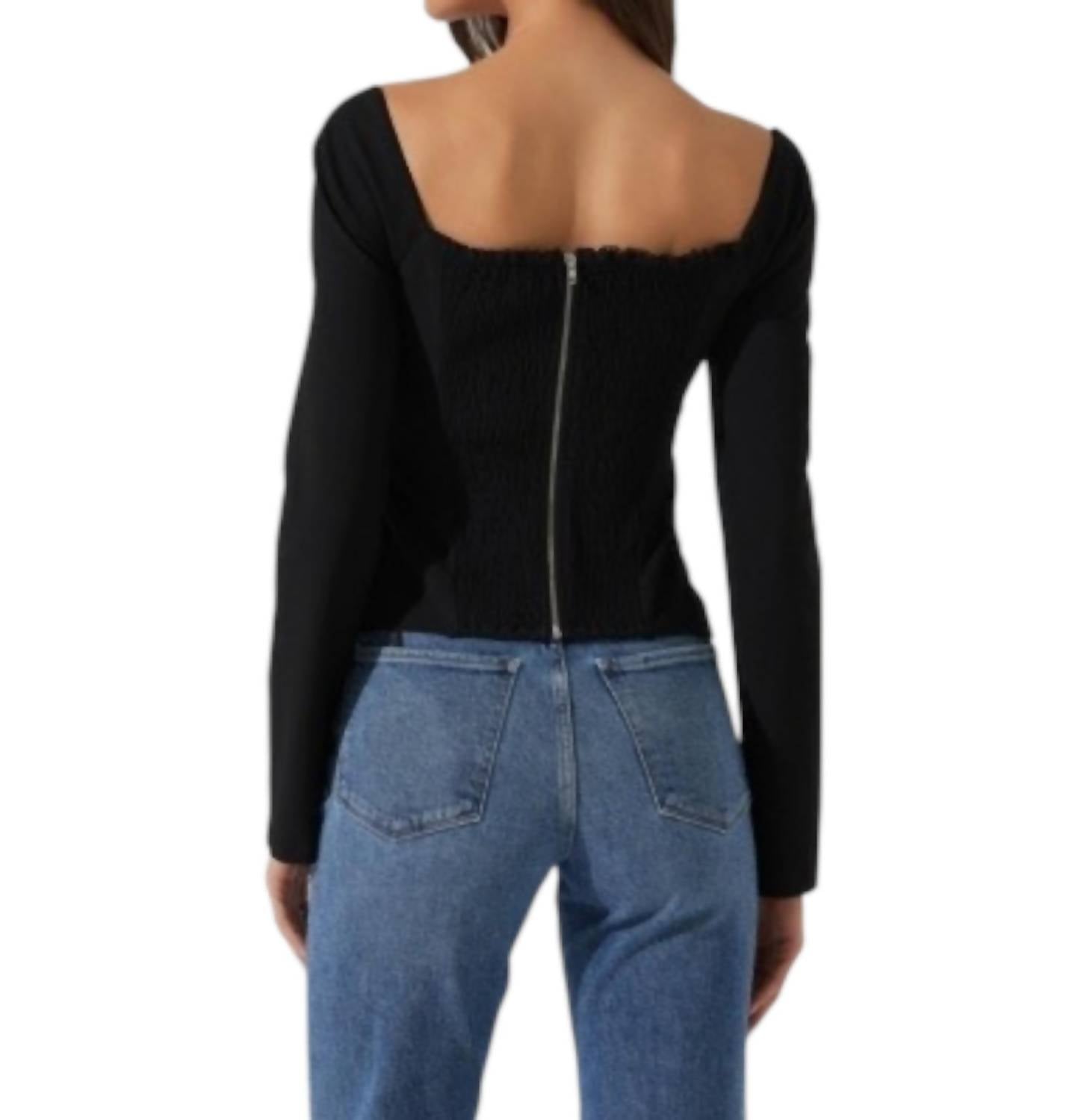 Whitley Peekaboo Contrast Top