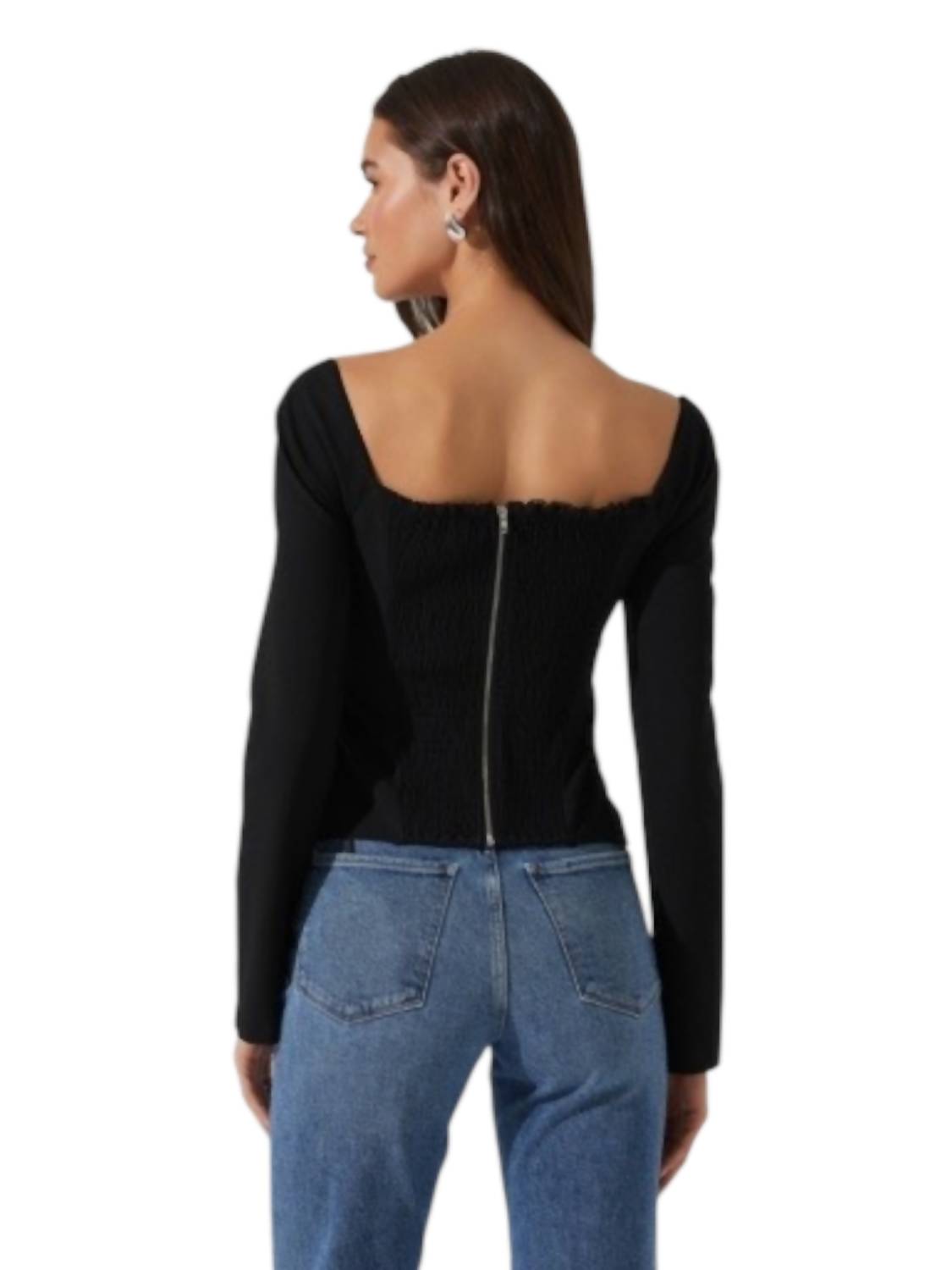 Whitley Peekaboo Contrast Top