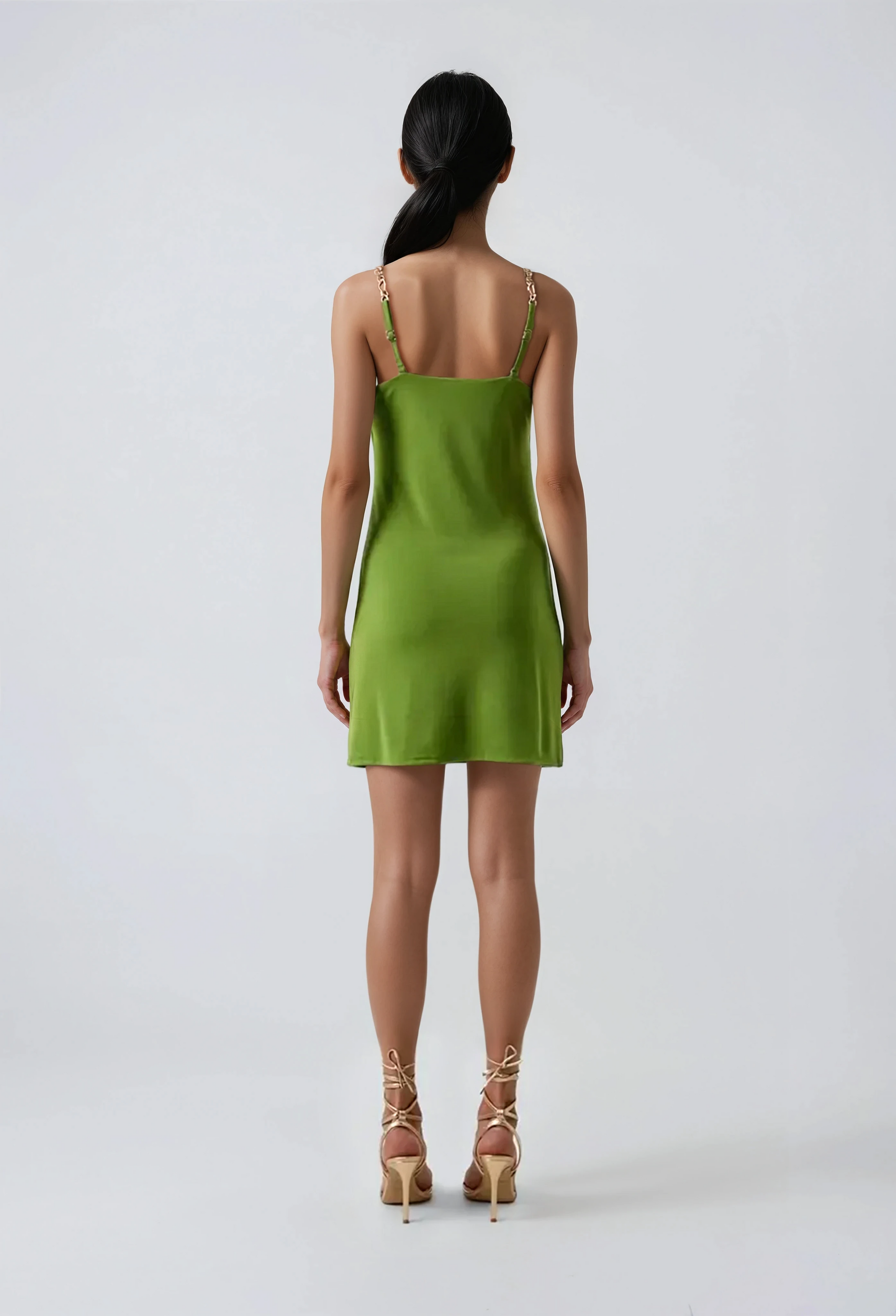 Cult Gaia x Gap - Mini Slip Dress - Calla Green -