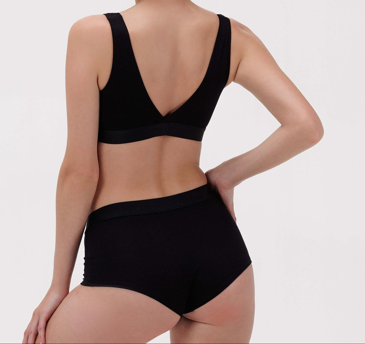 Organic Basics - Soft Touch Basic Bralette - Black -
