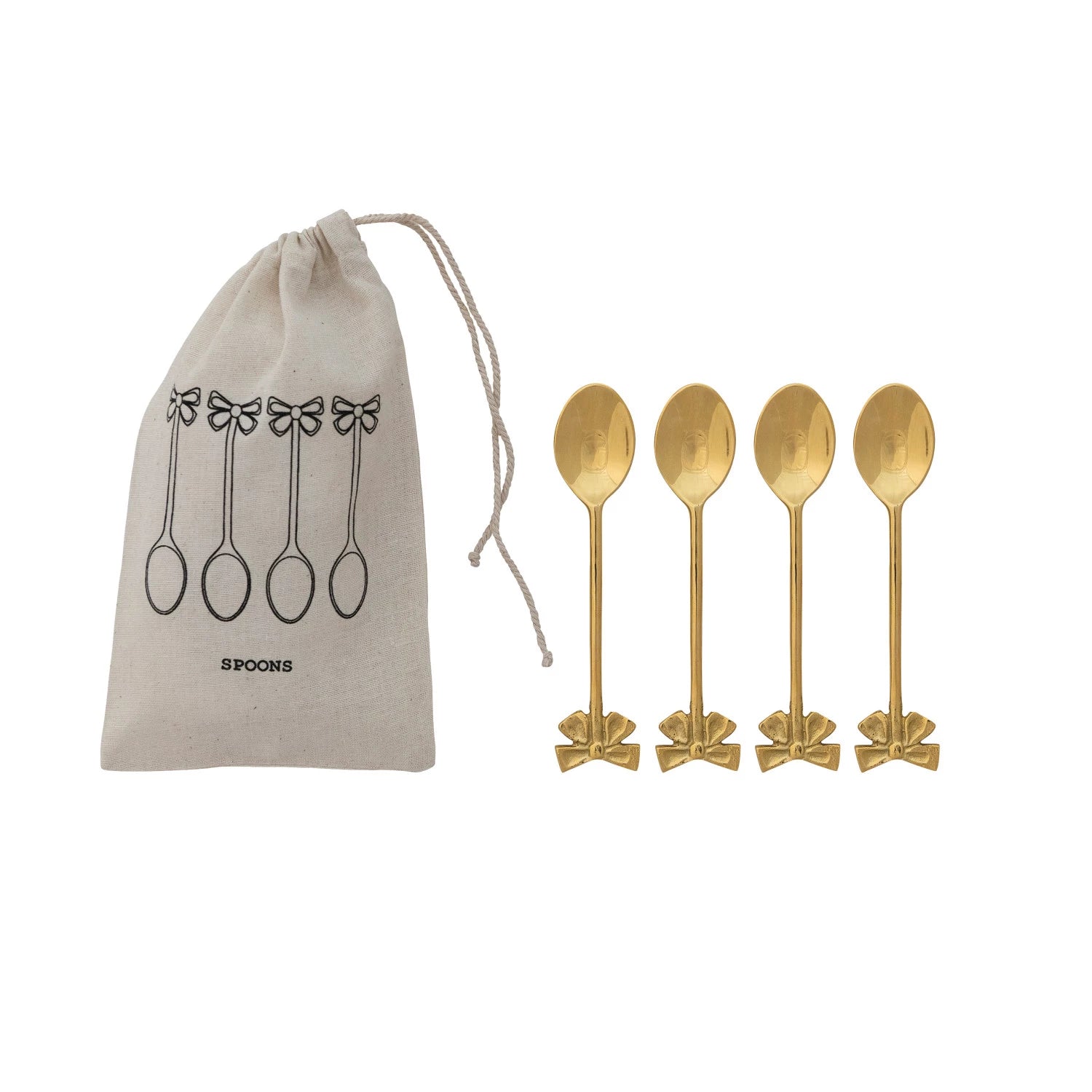 Creative Co. - Bow Spoons, Set of 4 -