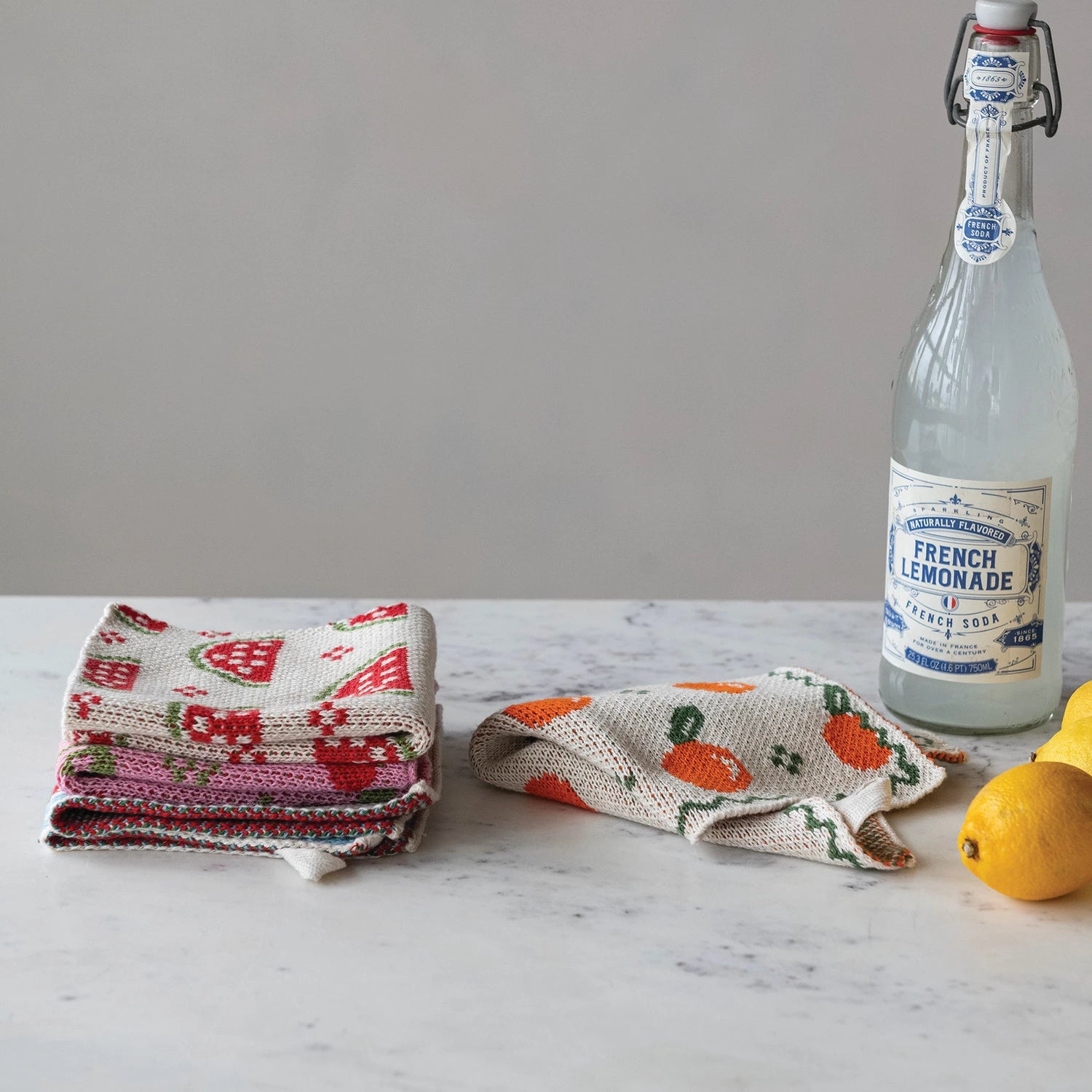 Creative Co. - Fruit Cotton Knit Napkins, Set of 4 -