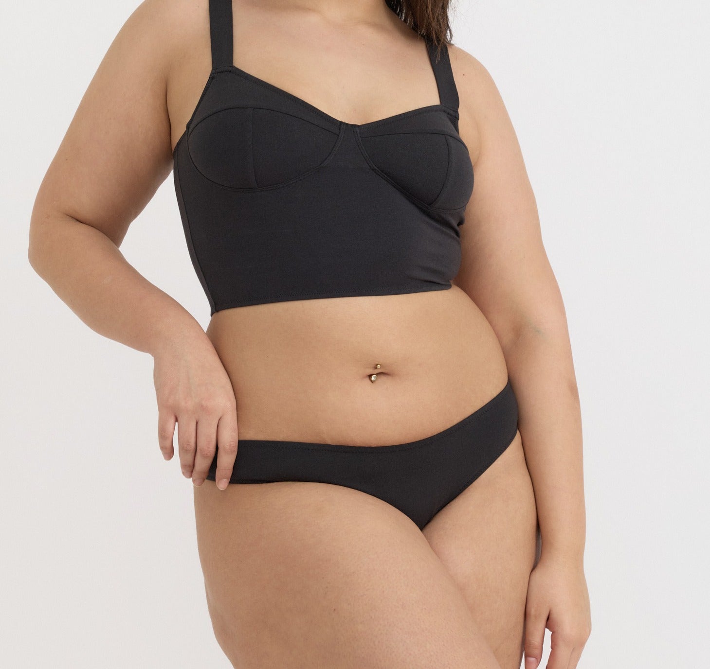 Organic Basics - Core Icon Brazilian Briefs - Black -