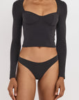 Organic Basics - Core Icon Brazilian Briefs - Black -